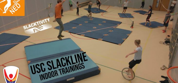 Indoor slackline training @USC, Amsterdam, 2013-2025